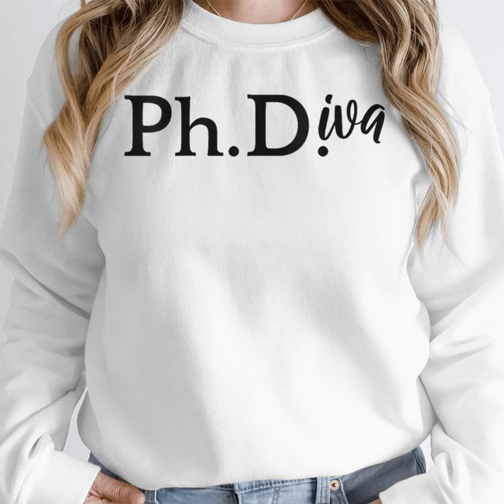 PhD Graduation Women Doctorate Degree PhDiva Unisex Sweatshirt