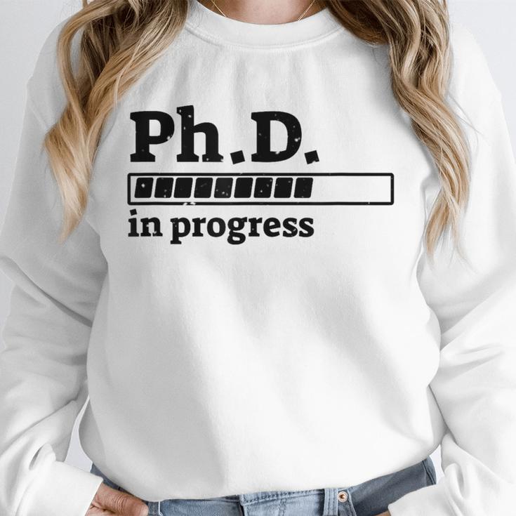 PhD In Progress Graduation Progress Bar Shirt Unisex Sweatshirt