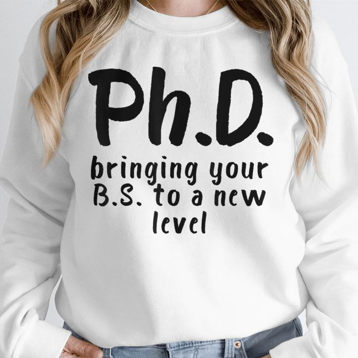 Phd Shirt Bs Doctorate Graduation Doctoral Unisex Sweatshirt
