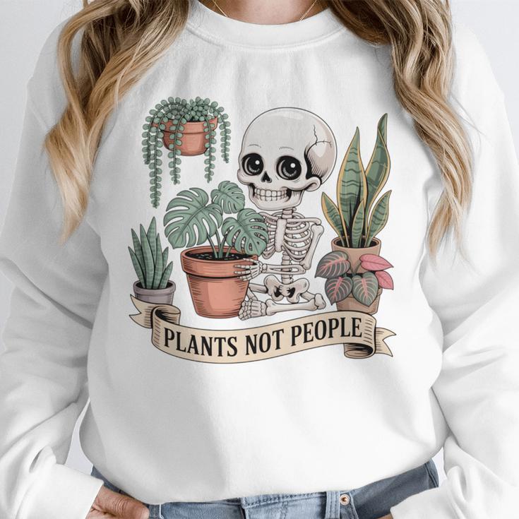 Plant Introvert Gardener Houseplant Botanical Women Men Kids Unisex Sweatshirt