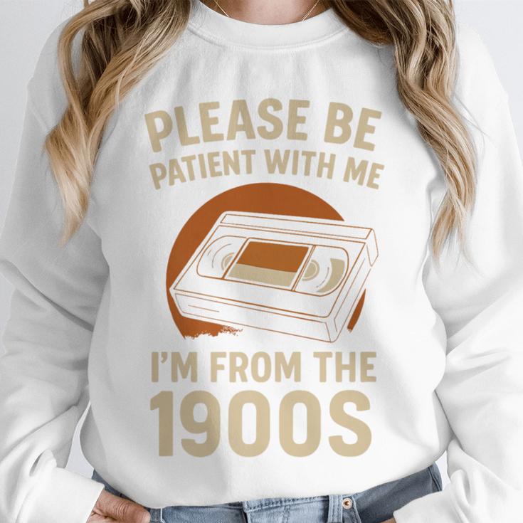 Please Be Patient I'm From The 1900s – Vintage Tape Premium Unisex Sweatshirt Please Be Patient I'm From The 1900s – Vintage Tape Premium Unisex Sweatshirt