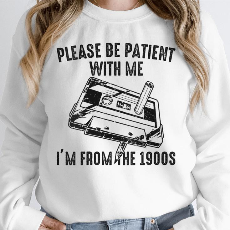Please Be Patient With Me I'm From The 1900s Cassette Pencil Unisex Sweatshirt