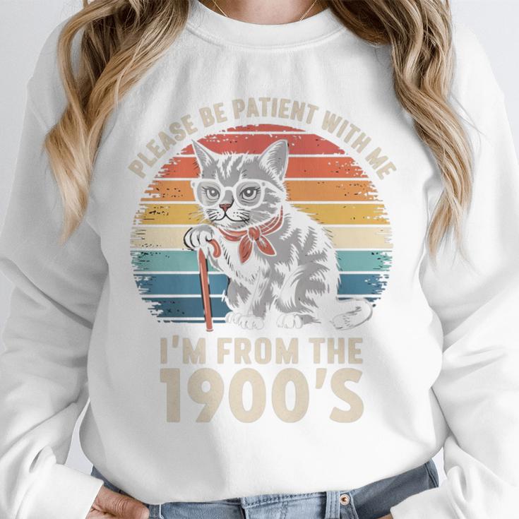 Please Be Patient With Me I'm From The 1900s Cat Premium Unisex Sweatshirt