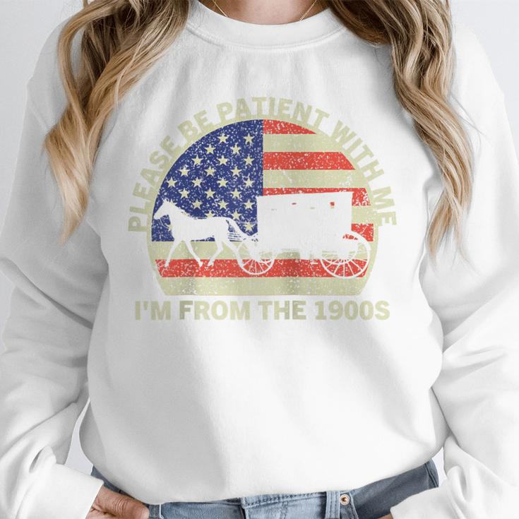Please Be Patient With Me I'm From The 1900s Dad Vintage Raglan Baseball Tee Unisex Sweatshirt Please Be Patient With Me I'm From The 1900s Dad Vintage Raglan Baseball Tee Unisex Sweatshirt