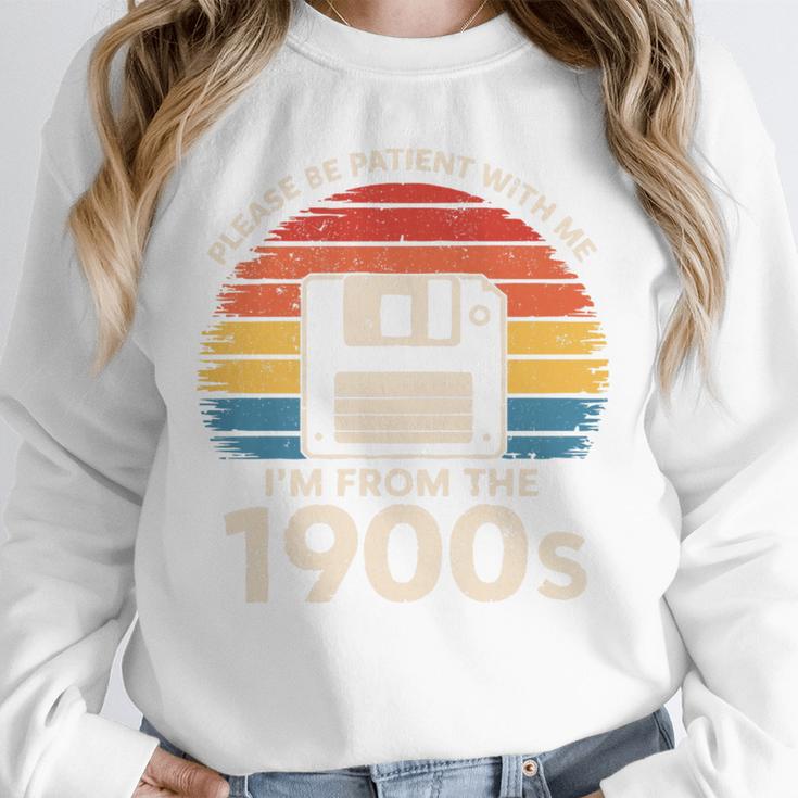 Please Be Patient With Me I'm From The 1900s Floppy Disk Premium Tri-Blend Unisex Sweatshirt