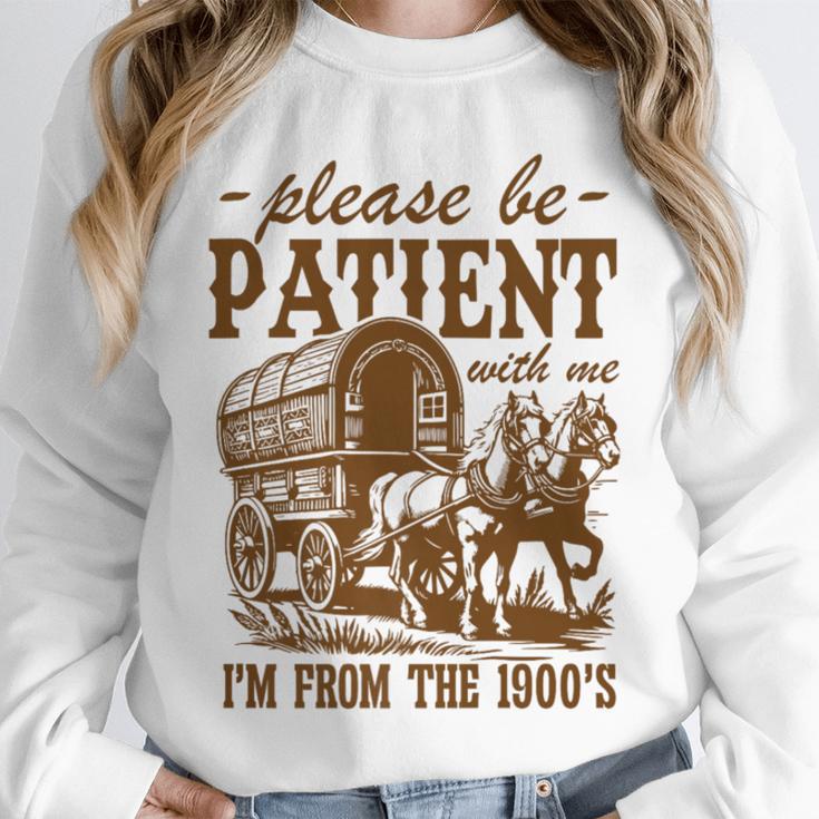 Please Be Patient With Me I'm From The 1900s Grandpa Premium Unisex Sweatshirt