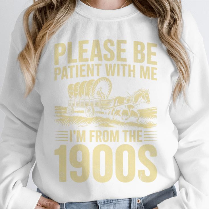 Please Be Patient I'm From The 1900s Over The Hill Premium Unisex Sweatshirt