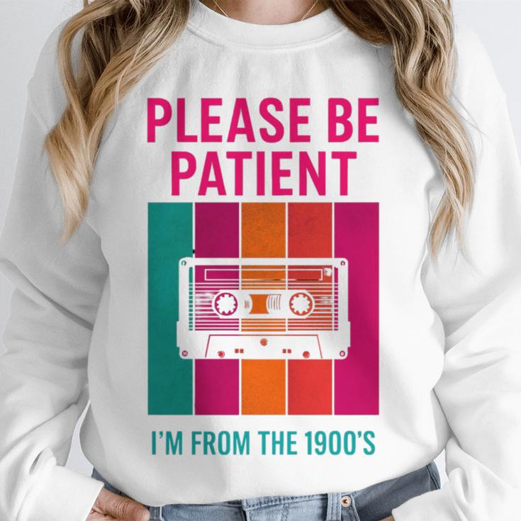 Please Be Patient I'm From The 1900s Retro Cassette Tape Premium Tri-Blend Unisex Sweatshirt Please Be Patient I'm From The 1900s Retro Cassette Tape Premium Tri-Blend Unisex Sweatshirt
