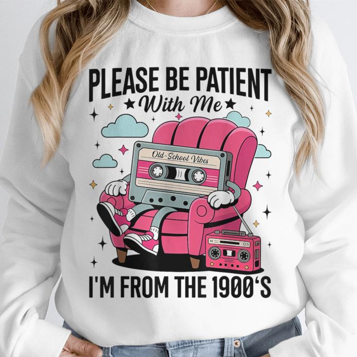 Please Be Patient I'm From The 1900s Retro Cassette Unisex Sweatshirt