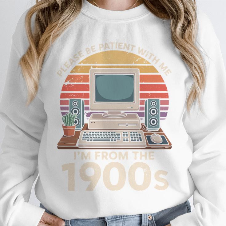 Please Be Patient I'm From The 1900s Retro Computer Geek PC Unisex Sweatshirt Please Be Patient I'm From The 1900s Retro Computer Geek PC Unisex Sweatshirt