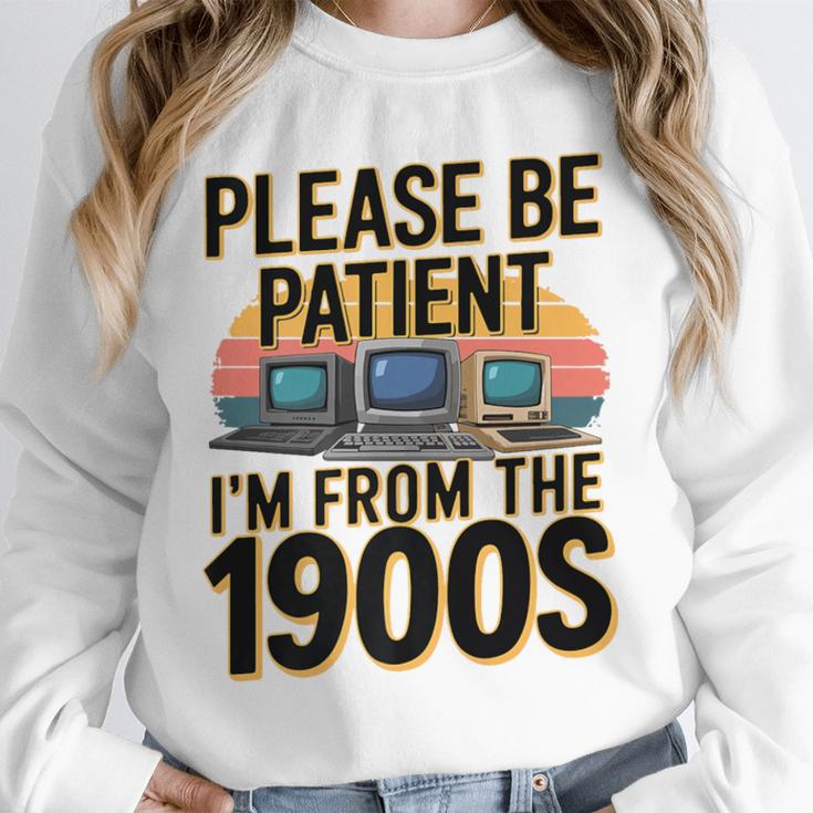 Please Be Patient I'm From The 1900s Retro Computer Premium Unisex Sweatshirt