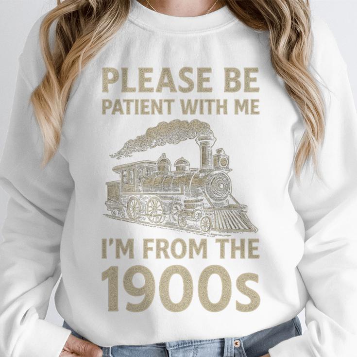 Please Be Patient With Me I'm From The 1900s Steam Train Premium Unisex Sweatshirt