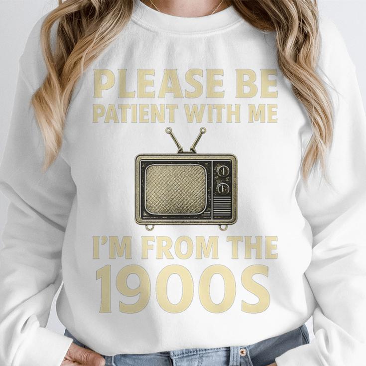 Please Be Patient With Me I'm From The 1900s Television Set Premium Unisex Sweatshirt