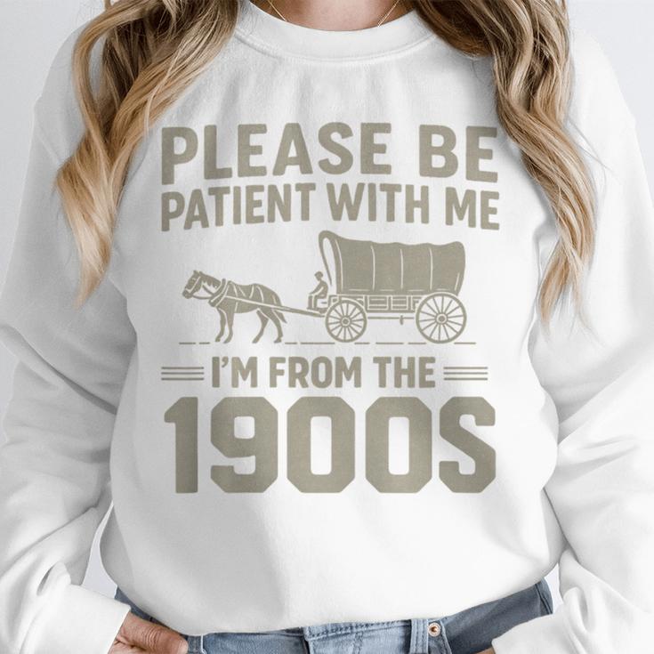 Please Be Patient I'm From The 1900s Vintage Over The Hill Premium Tri-Blend Unisex Sweatshirt