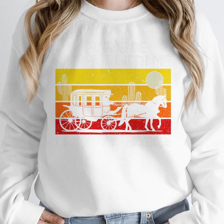 Please Be Patient With Me I'm From The 1900s Vintage Sun Set Premium Unisex Sweatshirt