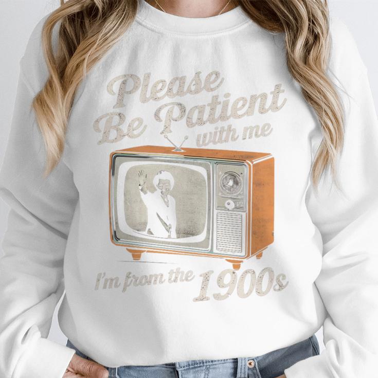 Please Be Patient With Me I'm From The 1900s Vintage TV Premium Unisex Sweatshirt Please Be Patient With Me I'm From The 1900s Vintage TV Premium Unisex Sweatshirt