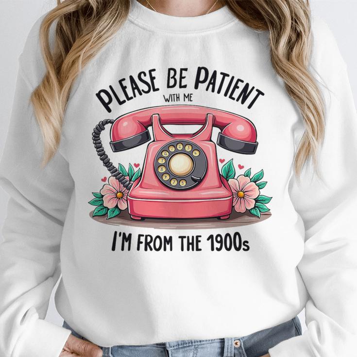 Please Be Patient With Me I'm From The 1900s Women Girl Premium Tri-Blend Unisex Sweatshirt