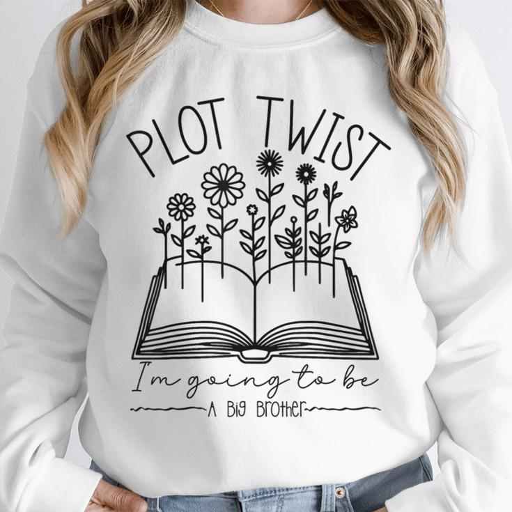 Plot Twist I'm Going To Be A Big Brothers Literary Book Boys Unisex Sweatshirt Plot Twist I'm Going To Be A Big Brothers Literary Book Boys Unisex Sweatshirt