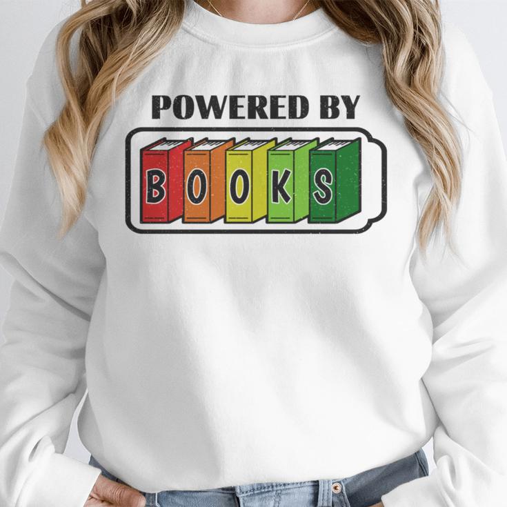 Powered By Books Bookworm Librarian Reading Unisex Sweatshirt Powered By Books Bookworm Librarian Reading Unisex Sweatshirt