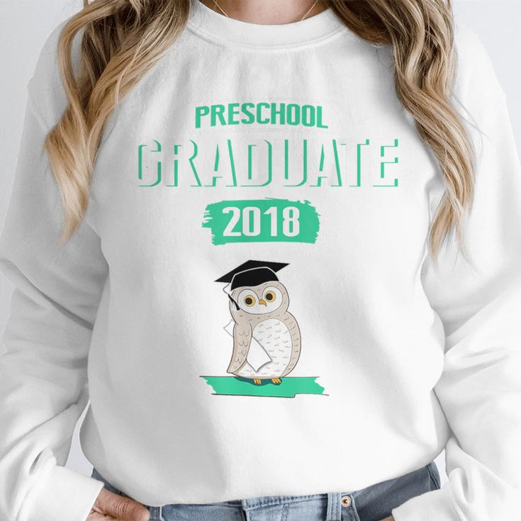Pre K Graduation Shirt Cute Graduate 2018 Wise Owl Unisex Sweatshirt