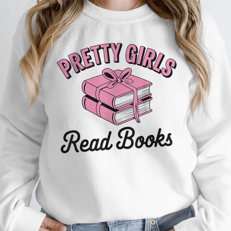 Pretty Girls Read Books Bookworm Book Lover Teacher Unisex Sweatshirt Pretty Girls Read Books Bookworm Book Lover Teacher Unisex Sweatshirt