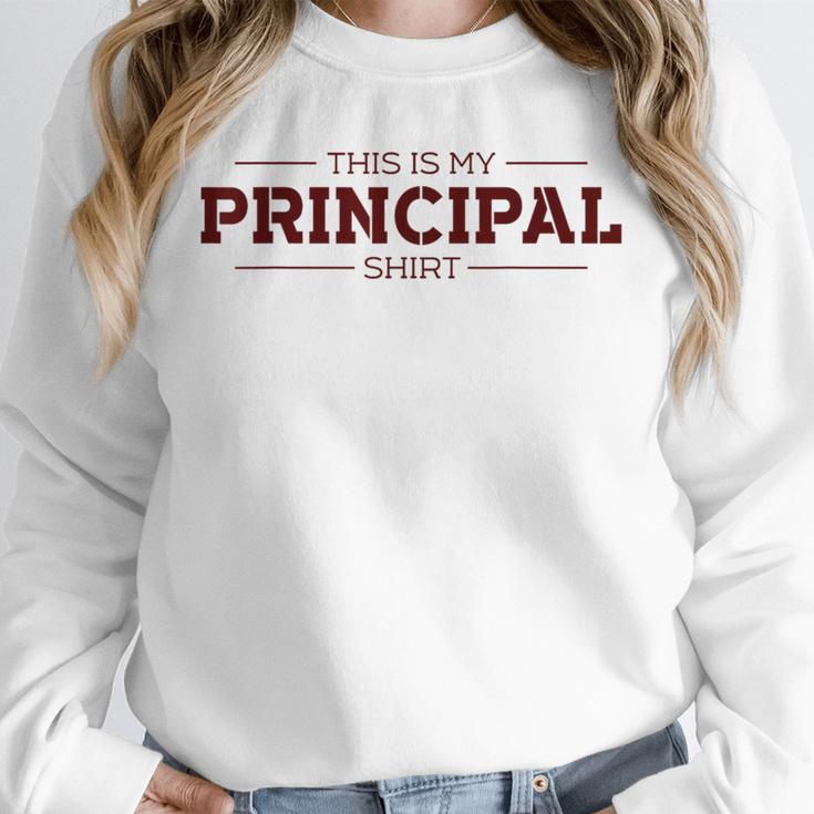 This Is My Principal Shirt Graduation T-Shirt Unisex Sweatshirt