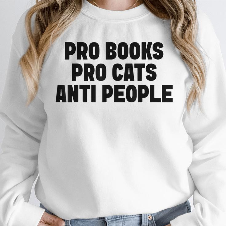 PRO Books PRO Cats Anti People Unisex Sweatshirt PRO Books PRO Cats Anti People Unisex Sweatshirt