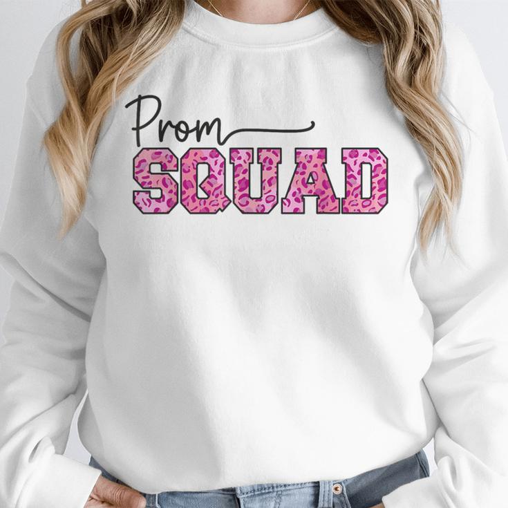 Prom Squad Prom Graduation Class Of 2024 Leopard Matching Unisex Sweatshirt