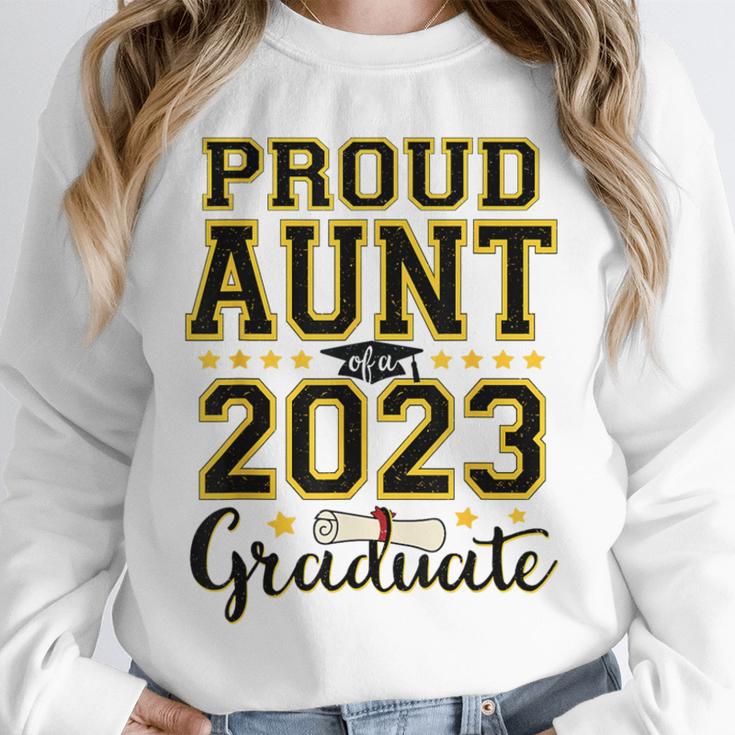 Proud Aunt Of A 2023 Graduate Family Matching Graduation Unisex Sweatshirt