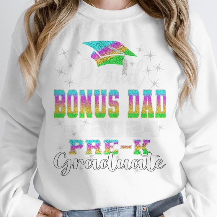 Proud Bonus Dad Of PreK School Graduate 2024 Graduation Premium Unisex Sweatshirt