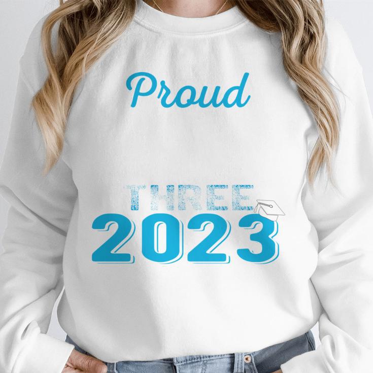 Proud Godfather Of Three 2023 Graduate 23 Class Graduation Unisex Sweatshirt