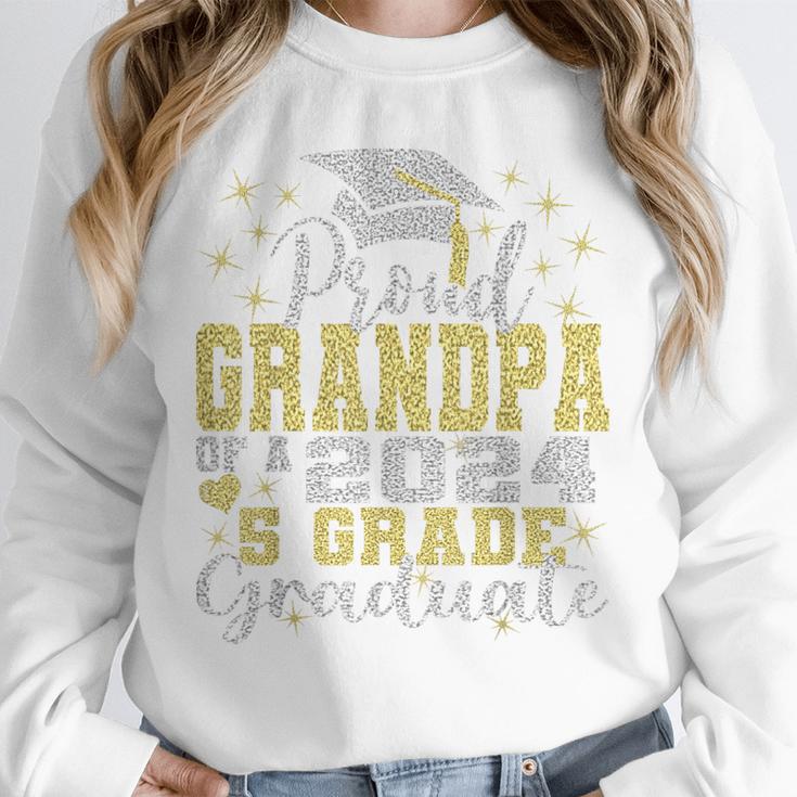 Proud Grandpa Of 5th Grade Graduate 2024 Family Graduation Unisex Sweatshirt