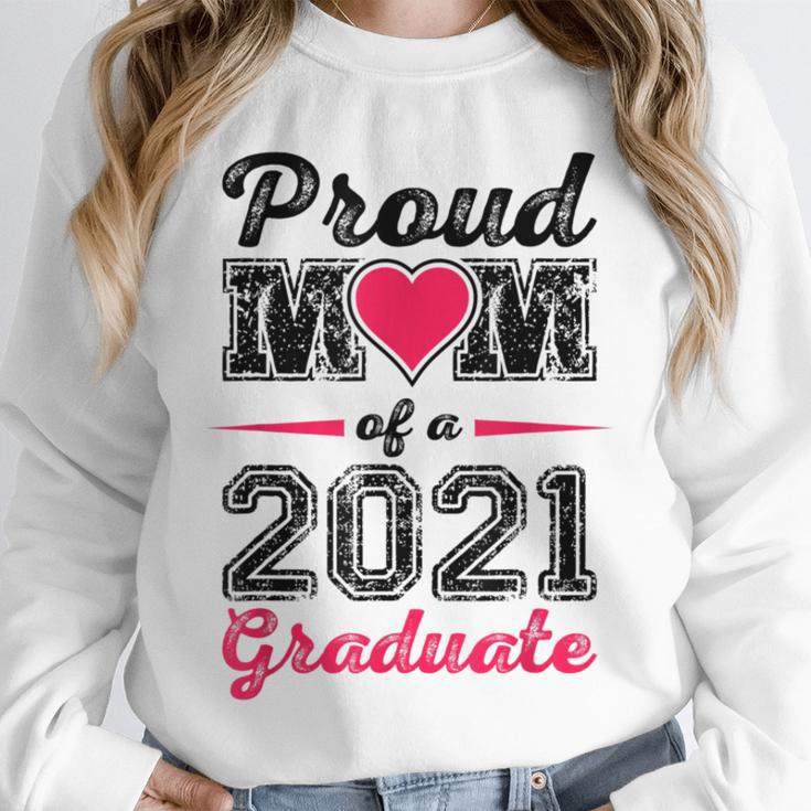 Proud Mom Of A 2021 Graduate Senior Graduation Unisex Sweatshirt