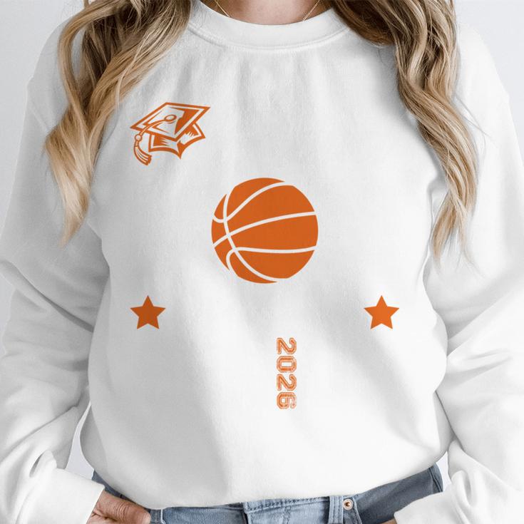 Proud Mom Of a Basketball Senior Class Of 2026 Graduation Unisex Sweatshirt