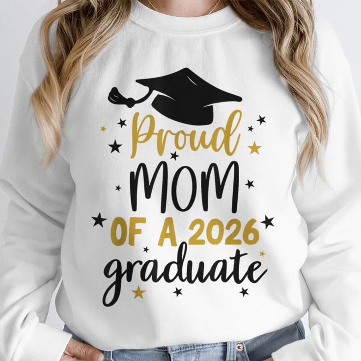Proud Mom Of A Class Of 2026 Graduate Senior Graduation 2026 Unisex Sweatshirt