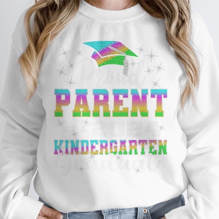 Proud Parent Of Kindergarten Graduate 2024 Graduation Parent Premium Unisex Sweatshirt