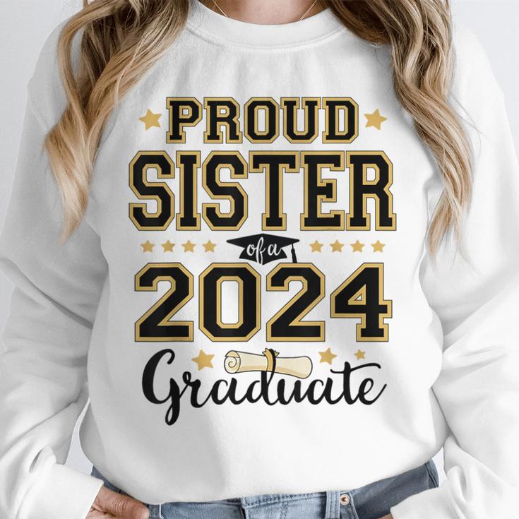 Proud Sister Of A 2024 Graduate Senior Graduation Unisex Sweatshirt