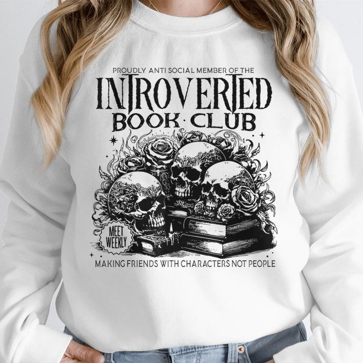 Proudly Anti Social Member Of The Introverted Book Club Unisex Sweatshirt