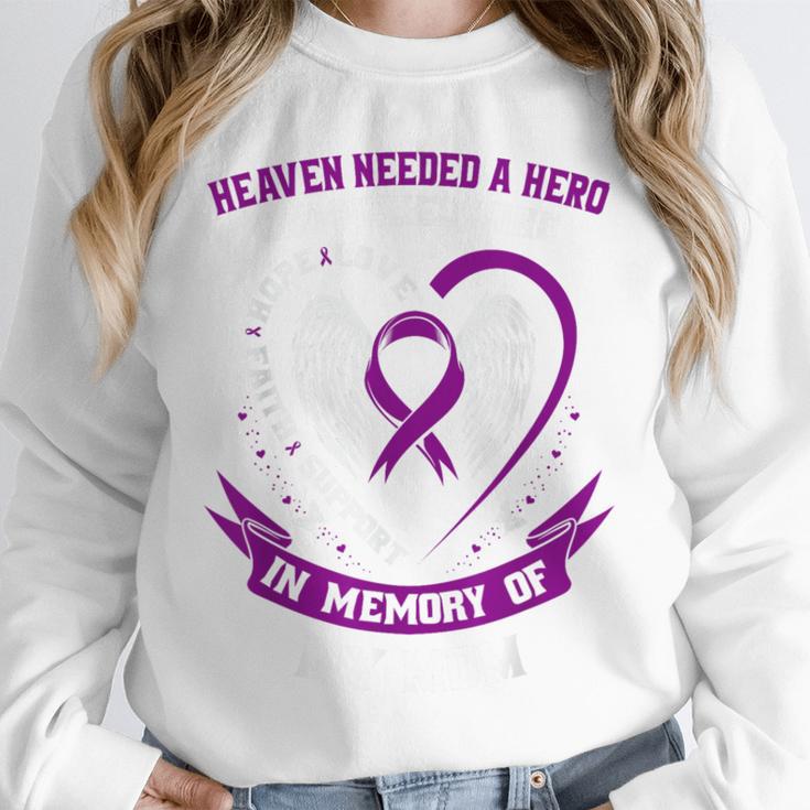 Purple Epilepsy Awareness Day Month In Memory Of Mom Unisex Sweatshirt