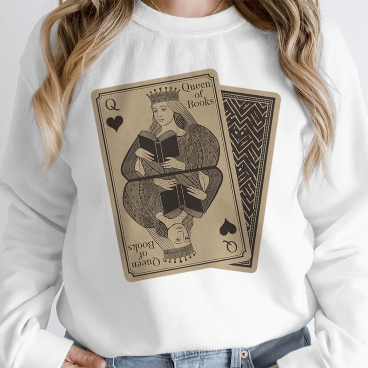 Queen Of Books Playing Card Aesthetic For Book Lovers Premium Tri-Blend Unisex Sweatshirt Queen Of Books Playing Card Aesthetic For Book Lovers Premium Tri-Blend Unisex Sweatshirt