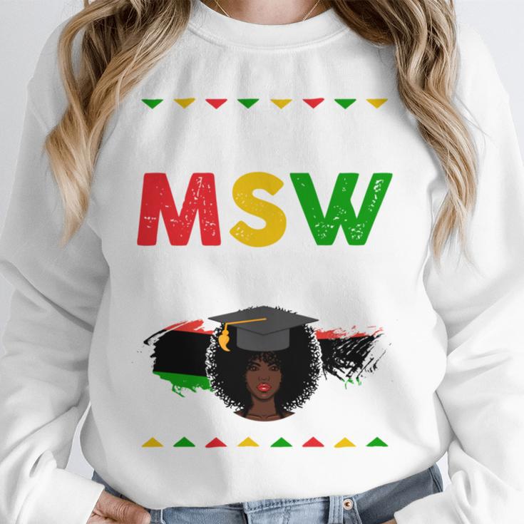 Queen MSW Social Work Grads Masters Graduation Unisex Sweatshirt