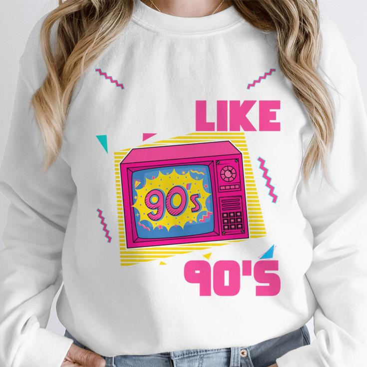 Rad Just Like The 90s 90s Aesthetic Nostalgia 1990s Retro Unisex Sweatshirt