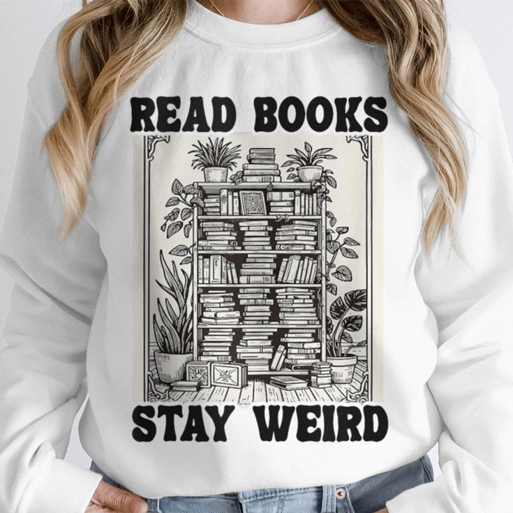 Read Books Stay Weird Book Lover Joke Introvert Reading Unisex Sweatshirt Read Books Stay Weird Book Lover Joke Introvert Reading Unisex Sweatshirt