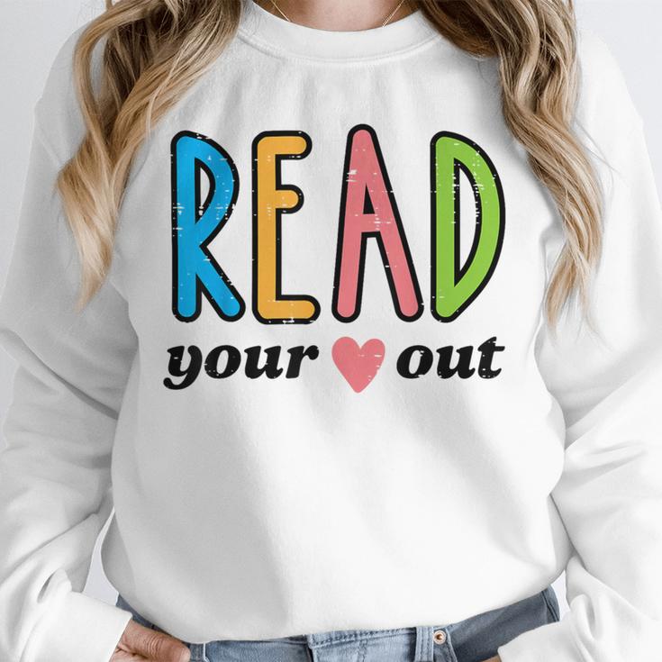 Read Your Heart Read Reading Librarian Book Across America Unisex Sweatshirt