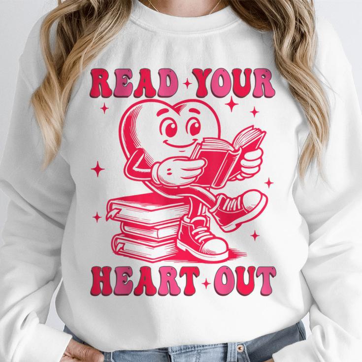 Read Your Heart Out Valentines Day Book Lover Bookish Teach Unisex Sweatshirt Read Your Heart Out Valentines Day Book Lover Bookish Teach Unisex Sweatshirt