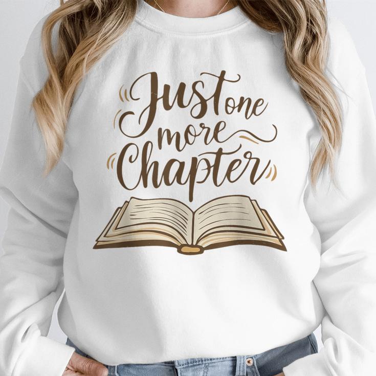 Reading Book Lover Club Librarian Just One More Chapter Unisex Sweatshirt