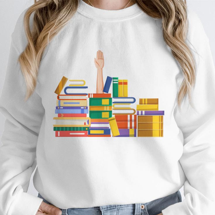 Reading Books Librarian Reader Nerd I'm Ok Teacher Unisex Sweatshirt