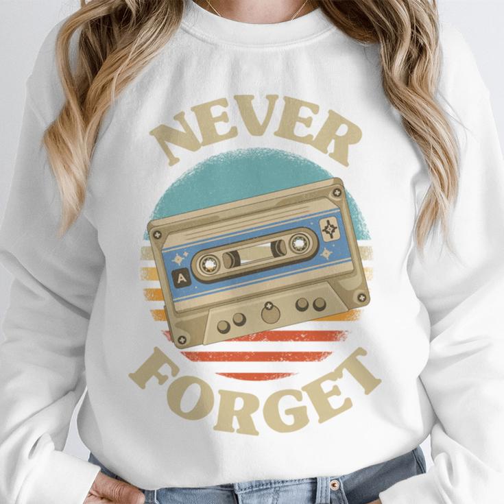 Retro Cassette Never Forget Nostalgia Vintage Unisex Sweatshirt Retro Cassette Never Forget Nostalgia Vintage Unisex Sweatshirt