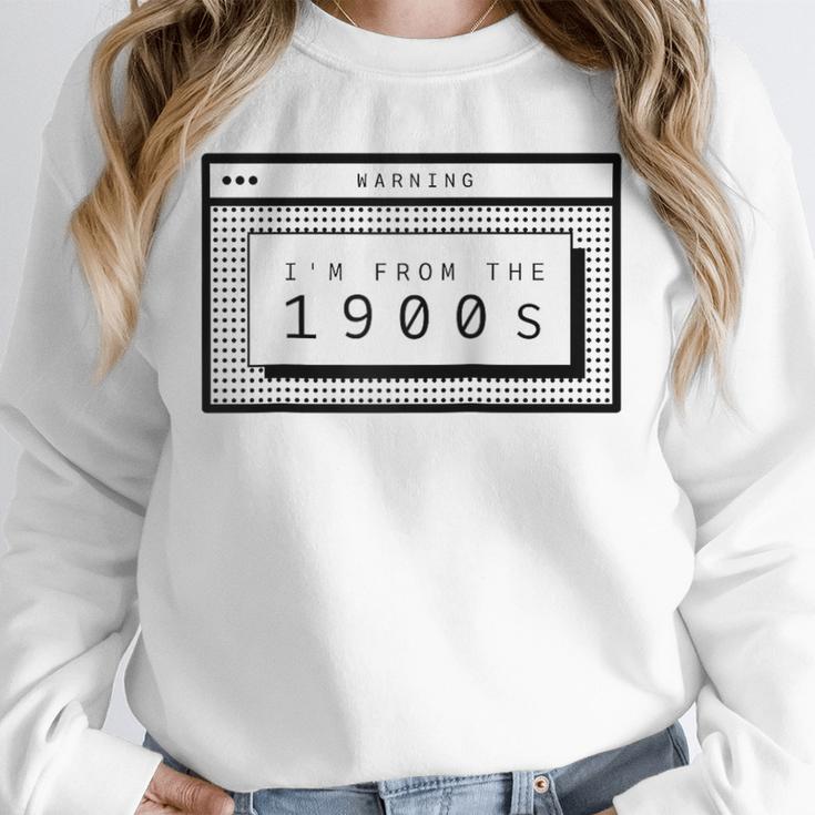 Retro Computer Screen I'm From The 1900s Birthday Raglan Baseball Tee Unisex Sweatshirt