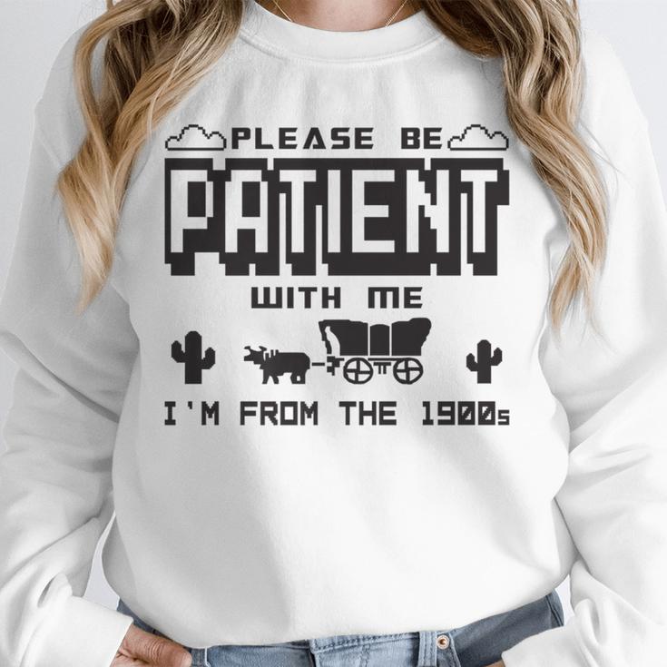 Retro Please Be Patient With Me I'm From The 1900s Premium Unisex Sweatshirt